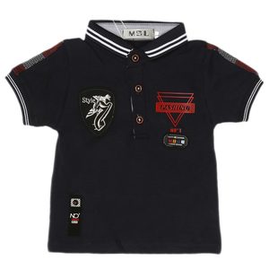 เสื้อยืดโปโลเด็กชายแขนสั้น - สีกรมท่า - Product Image 1