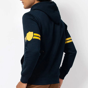 Sudadera con Capucha y Cremallera de Diseño Nuevo para Hombre, Invierno 2026, Transpirable, de Forro Polar, 100% Algodón, Ecológica, Teñida Lisa - Product Image 3