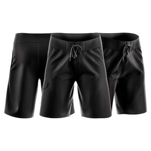 Vente en gros de shorts cargo décontractés pour hommes 100% polyester taille élastique Streetwear pantalons de survêtement shorts de planche en tissu éponge français solide - Product Image 6