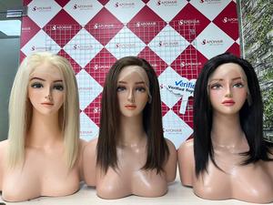 Peluca de encaje frontal 13x6, cabello humano liso Natural sedoso, Color negro, marrón y Rubio, 100% - Product Image 5