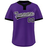 Maillot de Baseball Vintage personnalisé recadrée chemise de Softball maille tissu boutonné broderie jeunesse Look audacieux couture USA