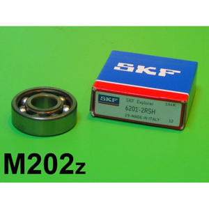 Rodamiento del eje trasero 6201 para Lambretta A + B + C + LC + D + LD 125cc (V.1) - Rodamiento del cubo delantero para todos los modelos Lambretta (NO - Product Image 1