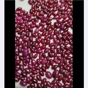 397 piezas de rubí Natural 7x4mm 7x5mm cabujón ovalado 247 CTS lote Iroc ventas cabina de piedras preciosas sueltas de alta calidad US $125 para todos - Product Image 5
