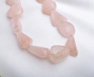 Cuarzo Rosa Natural de Gran Tamaño, Piedras Preciosas Sueltas y Lisas para la Elaboración de Joyería Fina, Cuentas de Piedras Preciosas - Product Image 3