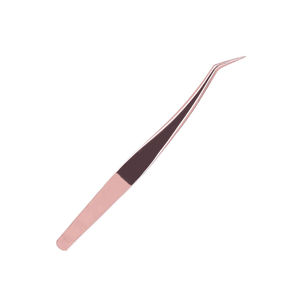 Pinzas Profesionales para Extensión de Pestañas Kaamir Instruments, Ligeras, de Acero Inoxidable, Antimagnéticas, con Mango Cómodo y Suave - Product Image 3