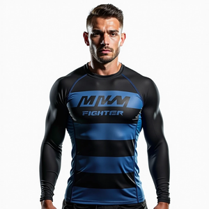 Rash Guards personalizados al por mayor personalizados para equipo de entrenamiento MMA personalizado sublimado ropa deportiva de combate para entrenamiento de gimnasio - Product Image 1