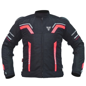 Blousons de moto en textile pour hommes de haute qualité avec impression sérigraphiée sur le col, vente en gros, protection de sécurité pour la moto et les courses automobiles - Product Image 2