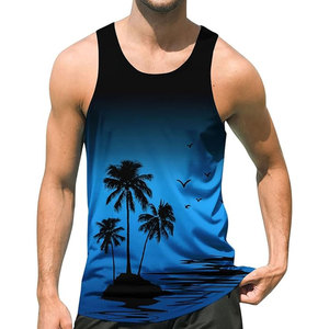 Sublimación de alta calidad Super-Soft Stretch Fitness Class Quality Singlet Stringer Gym Workout Tank Top - Product Image 1