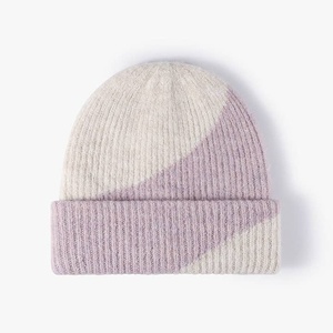 Usine au Vietnam, logo personnalisé, couleur contrastée, bonnets en tricot de haute qualité, bonnets de ski, bonnets en acrylique chauds, bonnets en laine, vêtements d'automne et d'hiver - Product Image 5