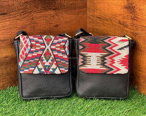 Nuevo bolso bandolera de cuero genuino hecho a mano Jacquard de gran venta, multiuso, nuevo diseño Vintage, bolso cruzado, productos a granel de tarifa barata - Product Image 2