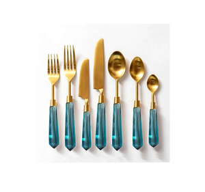 5 ชิ้นสแตนเลส Flatware ชุดช้อนส้อมมีดสําหรับโรงแรมร้านอาหารงานแต่งงานอาหารเย็นใช้ - Product Image 2