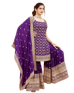 Blouse en rayonne pakistanaise traditionnelle indienne élégante broderie miroir pour l'été hiver tenue de fête Navratri excellente pour Lehenga - Product Image 1