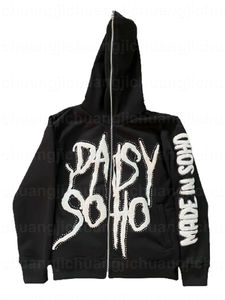 Collection hiver du fabricant Sweat à capuche zippé intégral pour hommes Design Streetwear avec impressions personnalisées Vente en gros - Product Image 4