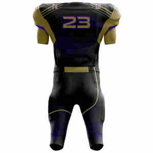 Venta al por mayor de sublimación de fútbol americano Jersey y pantalones conjunto de secado rápido de los hombres de poliéster uniforme de fútbol americano para conjuntos de equipos - Product Image 3