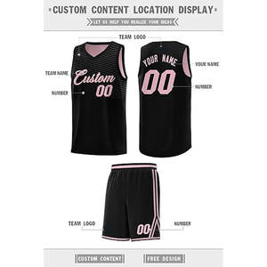 Ensemble d'uniformes d'équipe pour adultes à faible MOQ, respirant, en maille, sans manches, séchage rapide, antibactérien, vêtements de basketball personnalisés pour hommes - Product Image 4