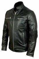 Veste en cuir d'agneau véritable pour homme de qualité supérieure, design vintage dernier cri, style motard OEM