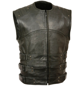 Gilet en cuir pour homme de qualité supérieure, marque privée, vente en gros, gilet en cuir pour homme, gilet en cuir pour homme sur mesure - Product Image 1