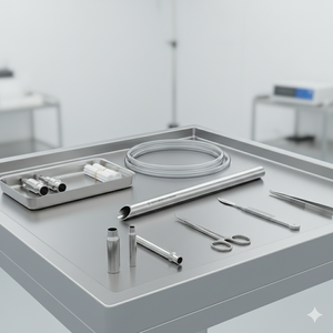 Cánula Quirúrgica de Acero Inoxidable, Instrumento Hueco de Grado Médico, Reutilizable - Product Image 2