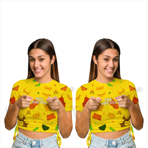 T-shirts courts pour femmes en tissu extensible doux avec soutien pour mouvements faciles, tendance décontractée - Product Image 3