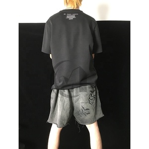 Graphique lavé grande taille Dtg impression en vrac Designer été Streetwear coton Sweat garçons français éponge lavage à l'acide personnalisé Shorts pour hommes - Product Image 6