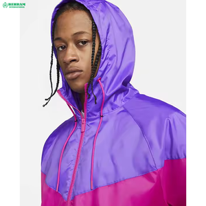 Factory Wholesale Best Men's Softshell Breathable Hooded Windbreaker <b>Jacket</b> <b>Winter</b> <b>Running</b> Beach Outdoor Activities High Street - Product Image 3