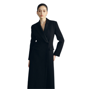 Manteau long de luxe pour femmes manteaux à simple boutonnage Bridget Maxi longueur vêtements d'hiver étiquettes personnalisées fabriquées au Vietnam - Product Image 1