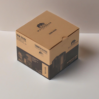 Vente en ligne Boîte en carton de papier kraft pour expédition de commerce électronique Emballage ondulé d'artisanat mobile Boîte ondulée mobile E-flûte