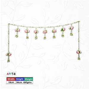 Premium <b>Artificial</b> Floral & Pearl Latkan Toran - Product Image 1