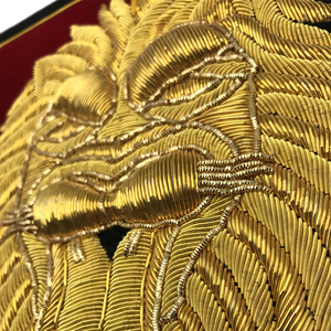 Insignes de lingots de haute qualité à la main Badges de fil de lingot d'or Blazer Insigne de poche uniforme - Product Image 4