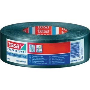 Cinta Adhesiva de Tela TESA 4663 Plateada, Rollo de 50m x 48mm, Cinta Adhesiva para Oficina - Product Image 1