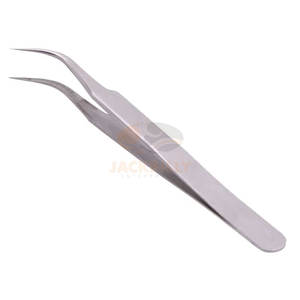 Pinzas para las pestañas, producto en oferta, pinzas de extensión lisas y con agarre de diamante, logotipo personalizado - Product Image 3