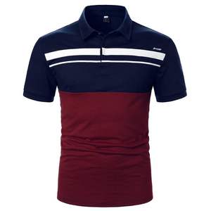 Polo de algodón con logotipo personalizado, tejido transpirable de manga corta, ajuste cómodo, aspecto elegante para hombres, uso informal - Product Image 1