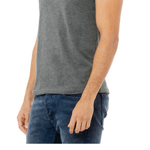 Airlume-Camiseta sin mangas de algodón para hombre y mujer, Camiseta de algodón peinado y anillo de 100% oz, color gris, con costura lateral, 4,2 - Product Image 5