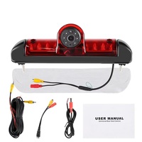 Caméra de recul grand angle à vision nocturne | AHD 1080P | Feu Stop Additionnel Hautement Placé pour Opel Vivaro B X82 Renault Trafic 2014-2024