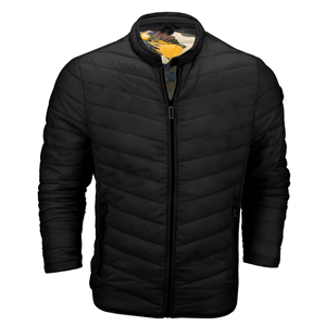 Veste matelassée légère à col montant pour homme, coupe ajustée |   Personnalisable, doux, chaud, coupe-vent, respirant, pour l'extérieur en hiver - Product Image 3