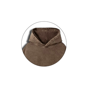 Sudadera Unisex de Algodón Tejido con Lavado Ácido, 300 g/m², Corte Regular, con Capucha, Logotipo Personalizado, Negra, Gruesa, para Hombre, Invierno, Ecológica - Product Image 2