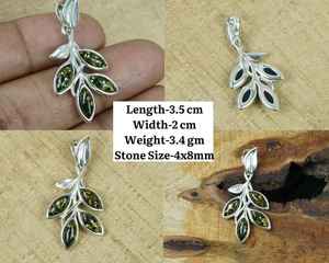 Pendentif en ambre de la Baltique fait main en argent Sterling 925 bijoux en pierres précieuses élégant collier en pierre d'ambre cadeau pour elle - Product Image 6