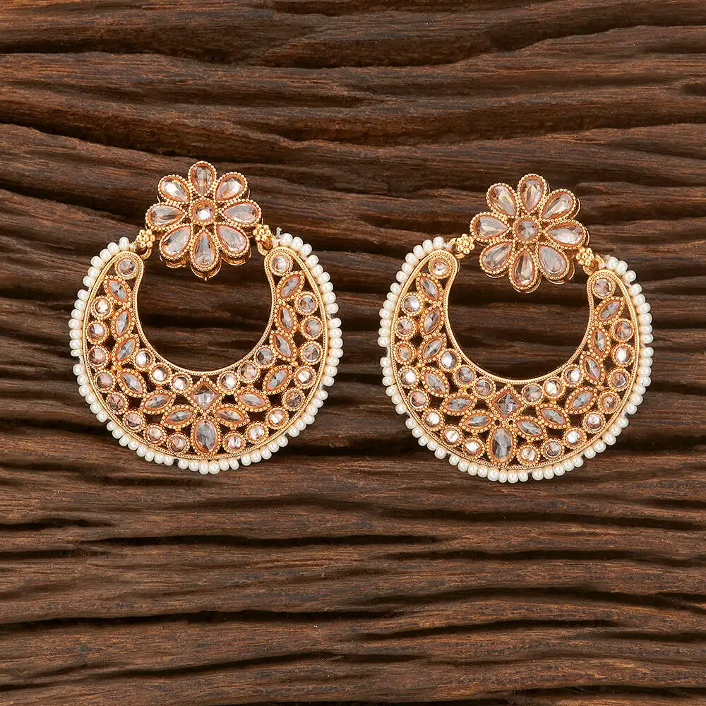 Buy Wholesale Handmade Antique Chand Earring With Gold Plating 212713 in Fashion jewellery market