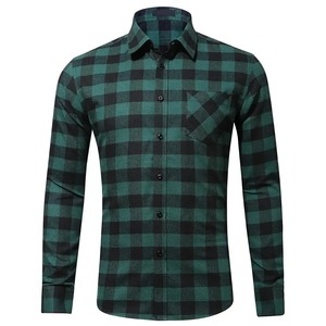 Wholesale Custom Logo Long Sleeve <b>Plaid</b> Flannel <b>Shirts</b> for Men High Quality Soft Material New Design Flannel <b>Shirts</b> for Men - Product Image 6
