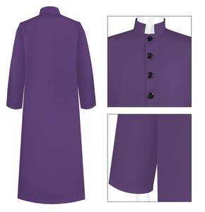 Robes de clergé sur mesure de haute qualité 100% polyester pour femmes Robes d'église Meilleur style pour hommes - Product Image 4