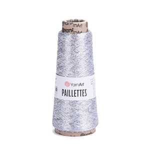 Plata 8001 Paillettes Yarn Art Premium Metalic Yarn Product - Product Image 1