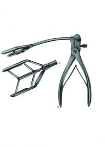 Instrumentos médicos quirúrgicos manuales Dilatadores vasculares de tubo de acero inoxidable con mecanismo de tornillo 8-42mm Longitud del brazo y 184mm - Product Image 3