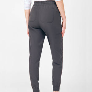 Conjunto de uniforme de enfermera con cuello en V y logotipo personalizado, uniforme de hospital tejido ecológico para uso en salón de belleza - Product Image 4