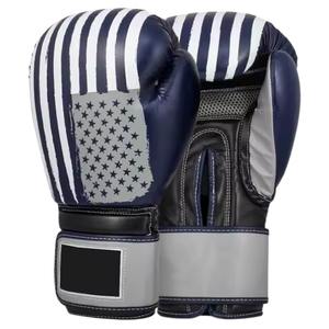Prix de gros Gants de boxe en cuir véritable de haute qualité Logo personnalisé Respirant Évacuation de l'humidité Fermeture à boucle et crochet Extérieur - Product Image 1