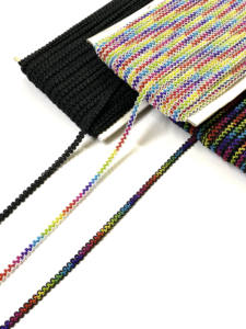 Recorte de encaje con lentejuelas trenzadas de oro de 24MM, costura de ropa DIY, tela de tatuaje metálica con decoración de diamantes de imitación para zapatos y sombreros - Product Image 2