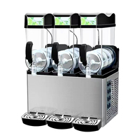 Machine commerciale de fabricant de neige fondue de 2 réservoirs 15L * 2 machine congelée de fabricant de boue de boisson à vendre