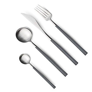 Cubiertos comerciales de acero inoxidable de calidad Superior, cubiertos de lujo para restaurante, cubiertos plateados, cuchillo de cena, juego de tenedor para comida - Product Image 1