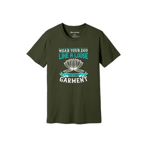 Camiseta informal de algodón 100% con impresión de temas de Buda en 3D, 12 opciones de color, 160-180, colocación de diseño personalizable GSM pesado - Product Image 1