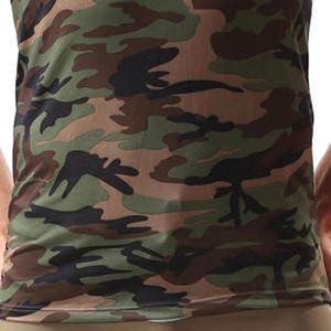 Standard International-Chemises sans manches camouflage pour hommes, débardeur d'été 100% en coton à séchage rapide avec logo personnalisé de grande taille - Product Image 6