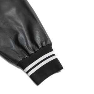 Chaquetas de hombre Letterman Varsity de alta calidad Cuerpo de lana Mangas de cuero genuino Ropa de invierno Chaqueta inteligente y elegante para hombre - Product Image 2